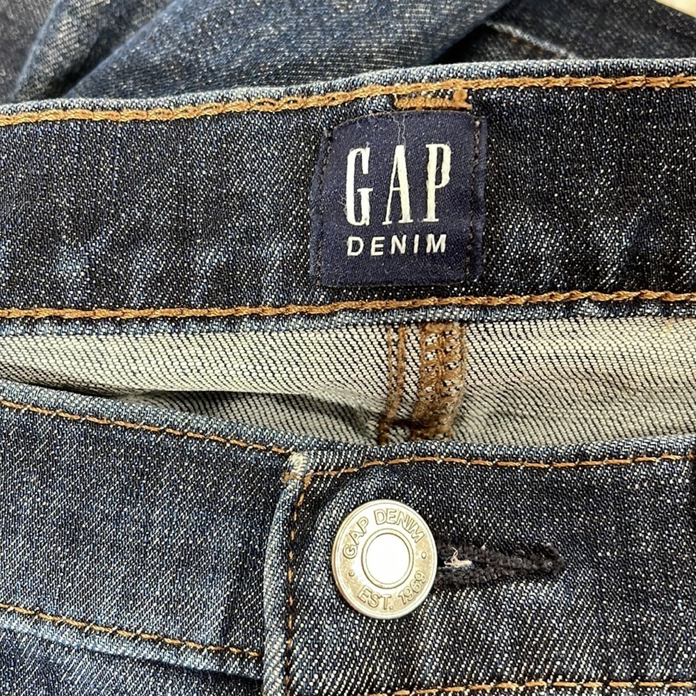 GAP 360 True Skinny Dark Indigo Wash Denim Jeans With Pockets Size 30 Regular - Picture 7 of 10